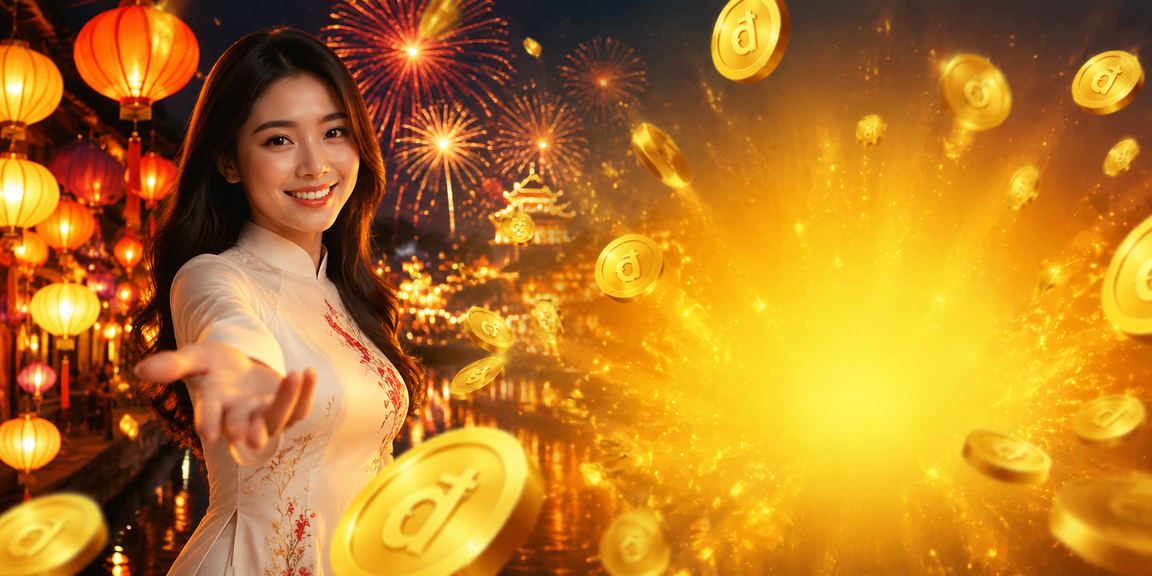Người dùng tại chợ đêm Huế trải nghiệm đăng ký và nhận thưởng chào mừng trên nền tảng i200