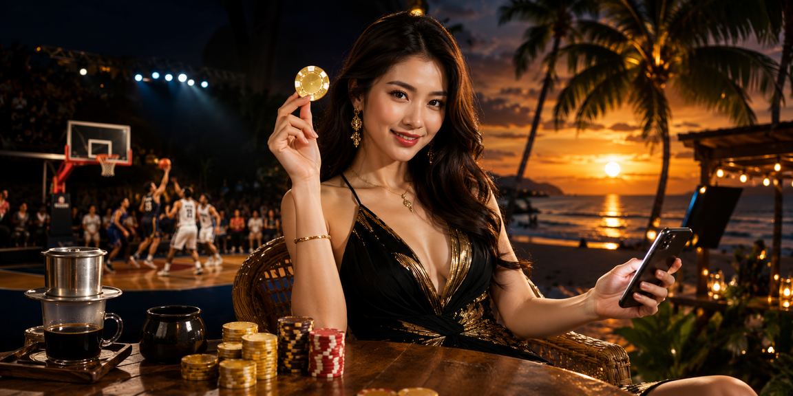 Người hâm mộ bóng rổ tại Phú Quốc theo dõi kết quả cá cược thể thao bên ly cà phê buổi sáng